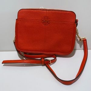 Tory Burch Red Crossbody, Zip Closure, w/ Dust Bag